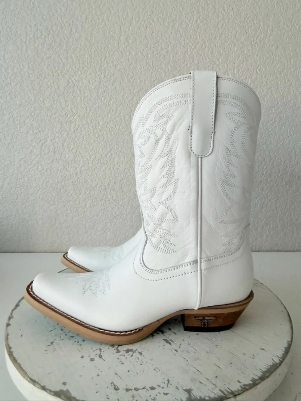 Lane Smokeshow Girls White Cowboy Boots Size 5 Western Cowgirl Kids Childrens